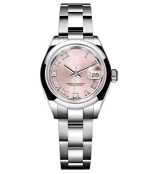 

watch women wristwatch 2813 31mm automatic mechanical no battery sweeping movement datejust stainless steel watches 1013, Slivery;brown