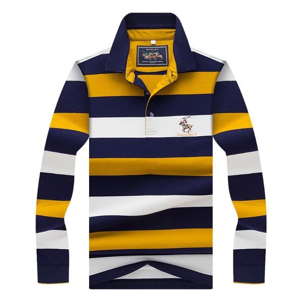 

2020 spring autumn mens shirt male turn-down collar cotton shirt men long sleeve stripes embroidered tees male, White;black