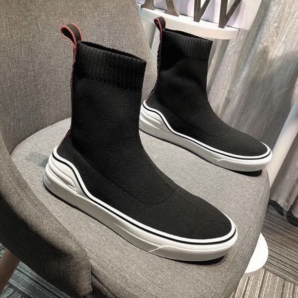 

2019 fa hion men women breathable neaker boot ca ual hoe peed trainer running hoe tretch knit ock hoe