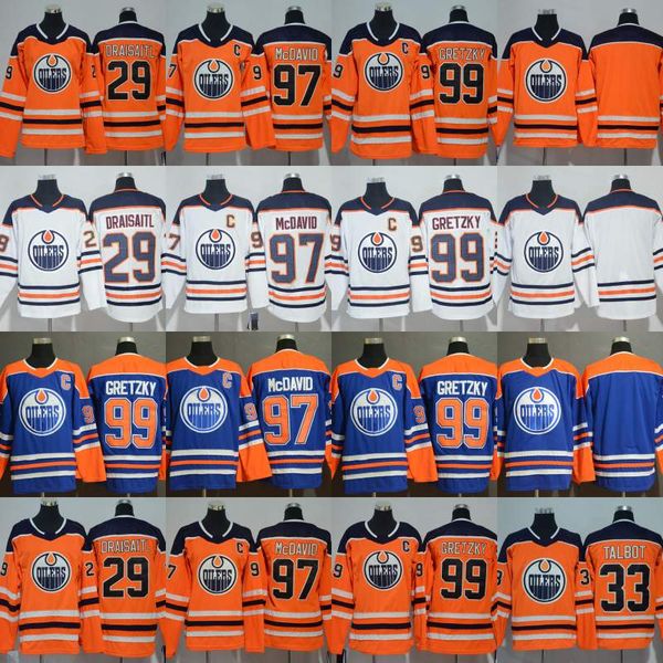 

Mens Womens Youth Edmonton Oilers Connor McDavid Leon Draisaitl Cam Talbot Wayne Gretzky Hockey Jerseys In Stock