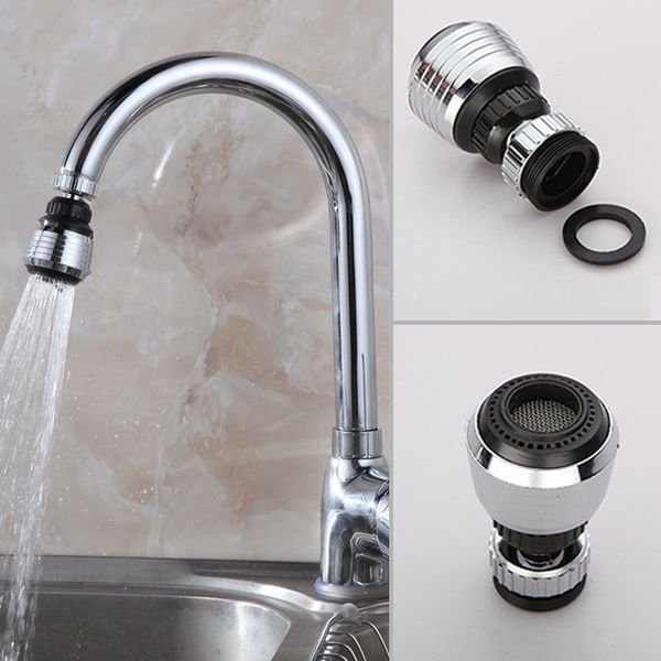 

360 rotation double interface faucet bubbler filter bathroom accessories