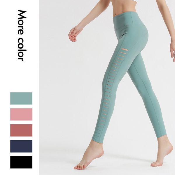 

new hollow stretch gym yoga leggings high waist naked-feel yoga pants capri workout athletic leggings sport women fitness, White;red