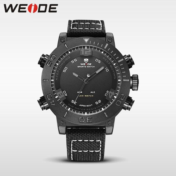 

weide men watch business watch casual quartz wristwatch leather strap waterproof relogio masculino men's watches, Slivery;brown