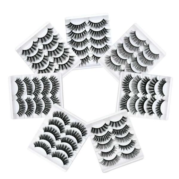 

false eyelashes 6d mink 5 pairs of handmade lashes natural extended beauty makeup