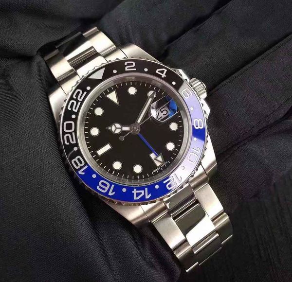 

Роскошные DHL Бесплатная доставка Мужские часы 116710 904L GMT 2836 автоматические механич