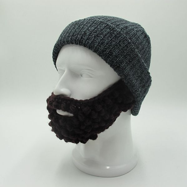 

2019 new novelty winter cool warm soft beard hat skull hat knit touca gorro party men's and women's birthday gifts