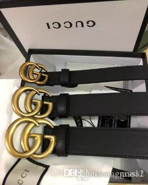 

2018 mens belt brand designer mens buckle belts for men women genuine leather belt man copper buckle waist belt, Black;brown
