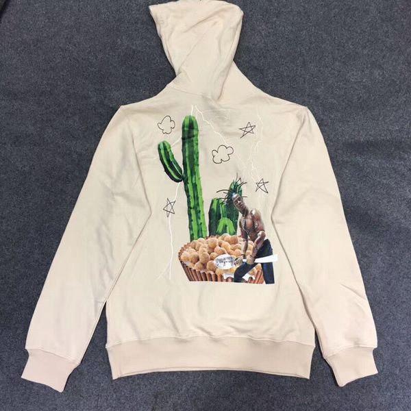 

streetwear travis scott hoodie autumn winter cotton enjoy today dont cry over spilt ts milk travis scott cactus sweatshirt pullover, Black