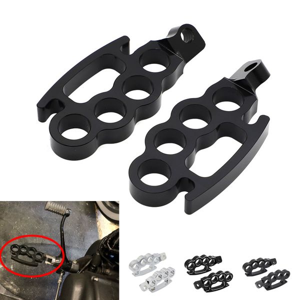 

130mm for sportster xl dyna softail v-rod motorcycle footrests control footpegs foot pegs custom pedal aluminum
