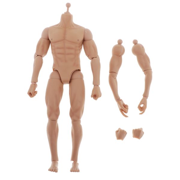

1/6 action figure male muscular body for ttm19 toys - strong muscular male replacement body - movable and detachable
