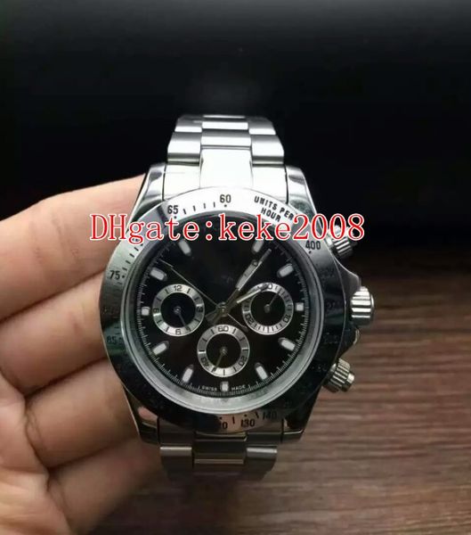 

elling wristwatches cosmograph 116520-0015 116520 40mm 18k yellow gold no chronograph asia 2813 movement automatic mens watch watches, Slivery;brown