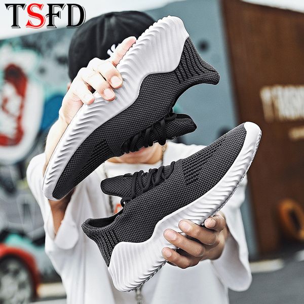 

thick bottom men's shoes ultralight male sneakers low sport shoe big size running shoe air mesh sports shoes men walking v13