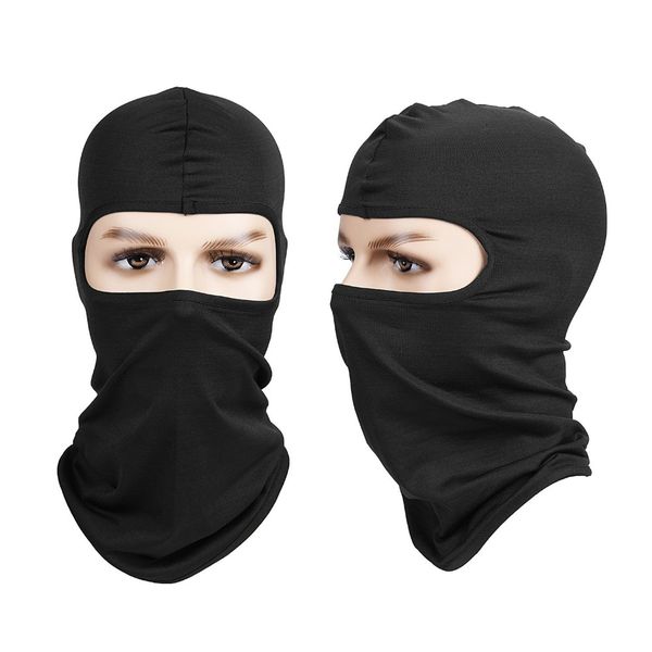 

sun resistant outdoors full face mask windproof sport ski mask, breathable anti-dust balaclava hood for riding skiing cycling, Black