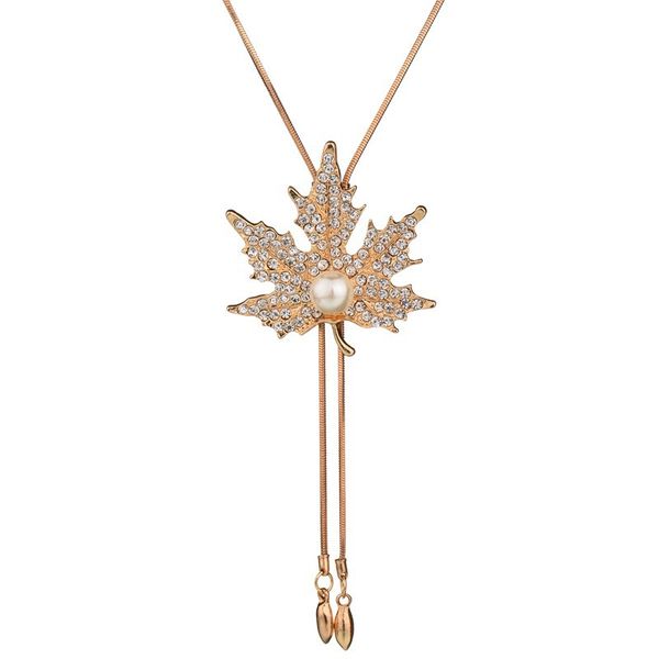 

корея темперамент долго joker ожерелье женщин pearl свитер цепи шипованных подвеска аксессуары подвеска, Silver