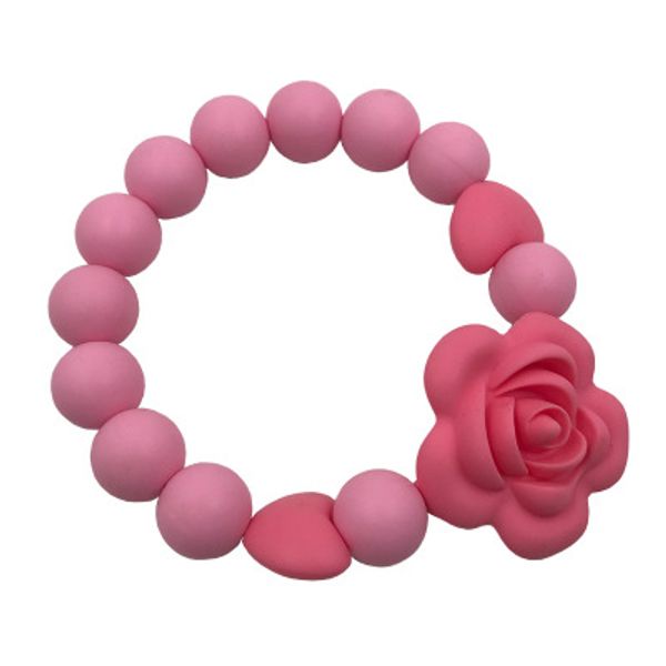 

teether silicone rosette bracelet baby molar silicone saft toy