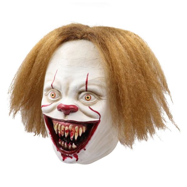 

full face covered for adults and children cosplay prank props,halloween horror clown cosplay mask scary halloween latex mask