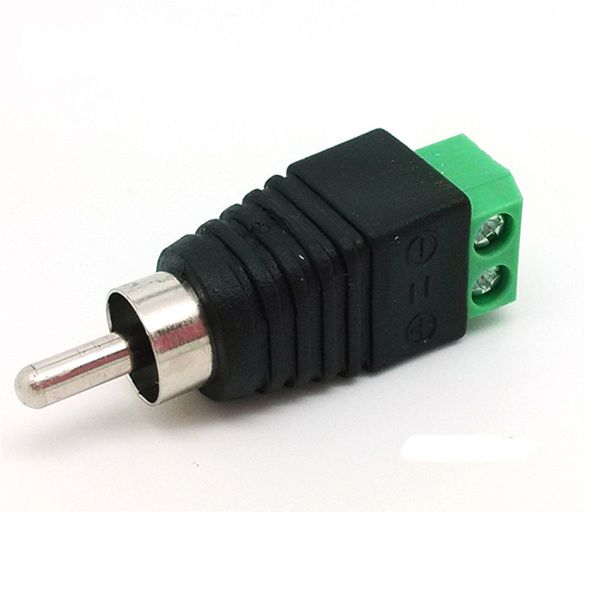

10 pcs av head rca adapter speaker cable to audio male rca connector adapter jack professional plug male connector