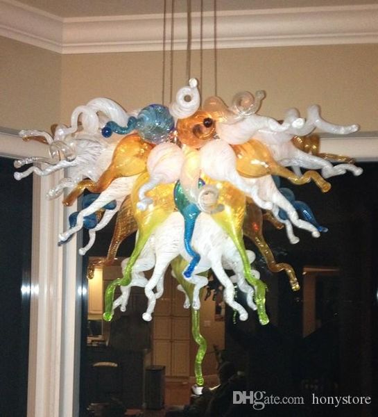 

modern led lamp ce/ul certificate borosilicate art low price blown glass chandeliers for sale