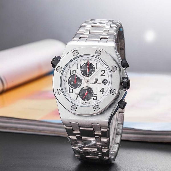 

colors mens fashion watch royal oak luxury designer diamond iced out watches stainless steel bling quartz ap movement party wristwatch fh6, Black;brown