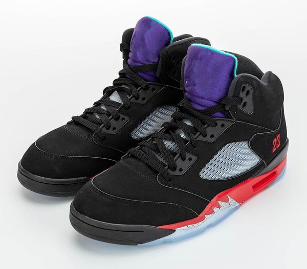 

2020 выпуск 5s аутентичная 5 top 3 black fire red grape ice new emerald cz1786-001 mens basketball обувь открытые кроссовки с оригинальным b