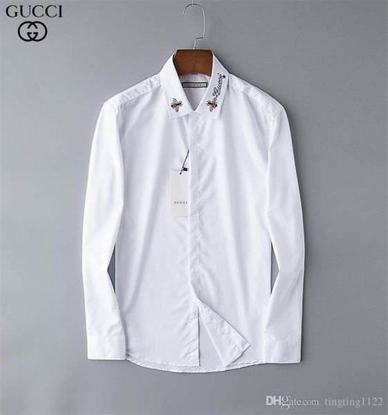 

brand men's business casual shirt mens long sleeve striped slim fit camisa masculina social male t-shirts new fashion man checked shirt, White;black