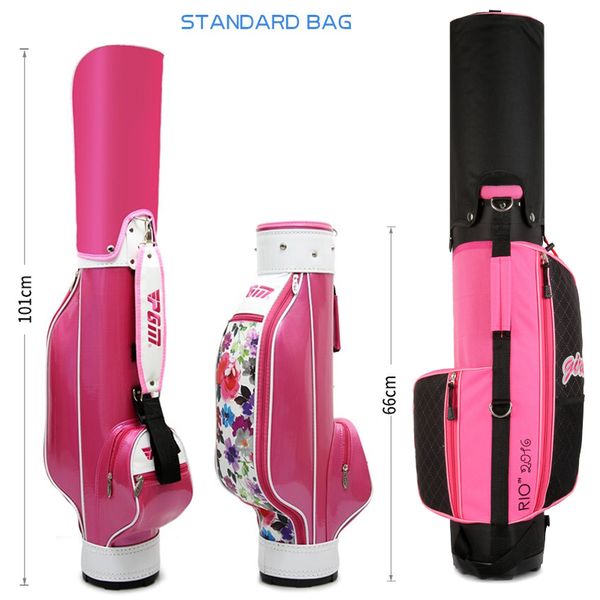 

new listing pgm professional golf standard bags youth&children stand bags waterproof pu golf travel bag accessories