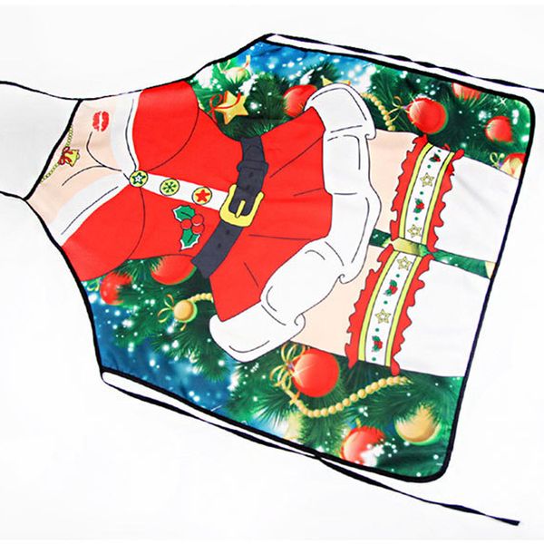 

santa apron fiestas christmas cartoon decorative apron party props decoration supplies