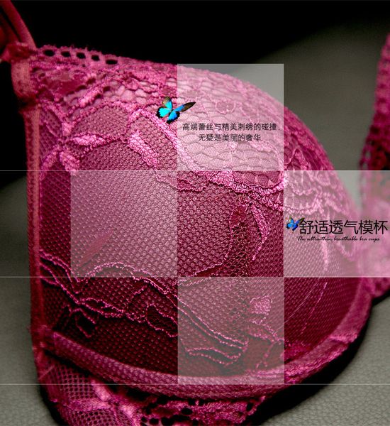 

сексуальный кружевной бюстгальтер набор женщин нижнее белье комплект пуш-ап бюстгальтер комплект сексуальный кружево трусы женское белье 3/4, Red;black