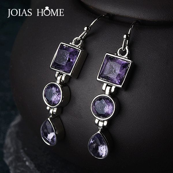 

joiashome silver 925 jewelry earring amethyst gemstones for charm lady women fine jewelry wedding party wholesale gift, Golden;silver