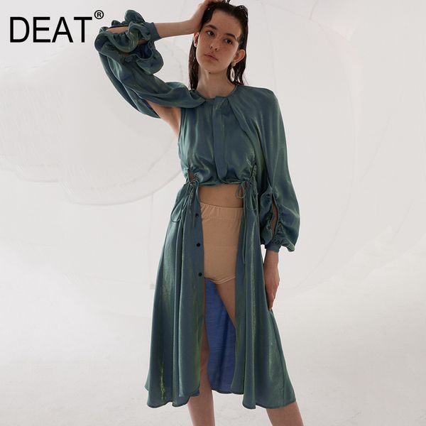 

deat 2019 new summer clothes round lantern pleated open stitch hollow out backless female jacket wf16305l, Black;brown