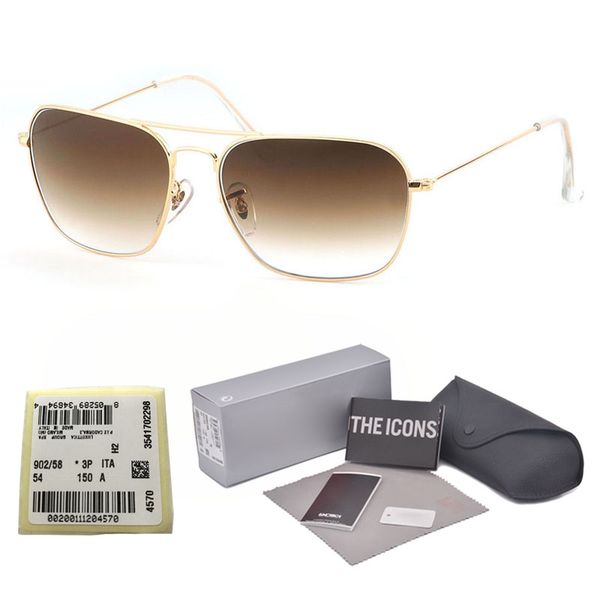 

лучшее качество brand cолнцезащитные очки мужчины женщины сплав frame градиент стеклянный объектив óculos де золь с свободных розничных случ, White;black