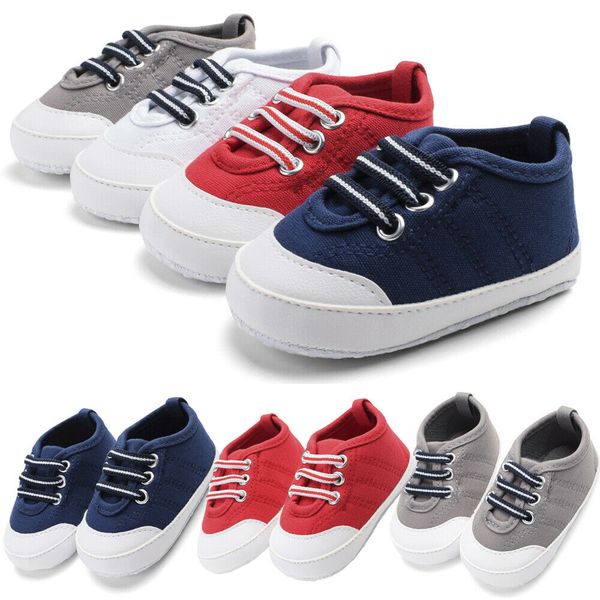 

0-18m newborn baby shoes toddler boys girls solid first walkers soft soles crib soft sole anti-slip infant baby shoe sneaker