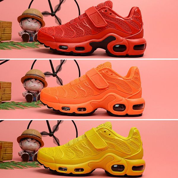 

2018 new plus vm black white kids shoes sneakers shoe pack triple children's boy and girls air ultra tn running shoes