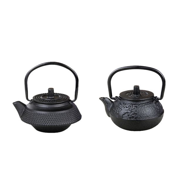 

2pcs vintage teapot japanese style tetsubin decorative chinese tea pot 50ml