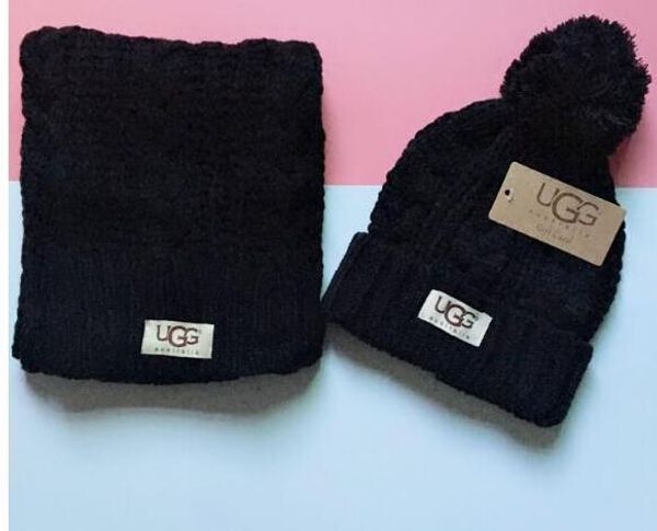 

fashionvers burb женщин вязаные зимние шапки шарфы комплекты вязания шапочки теплые skullies cap аксессуары рождественский подарок 5 цветов, Blue;gray