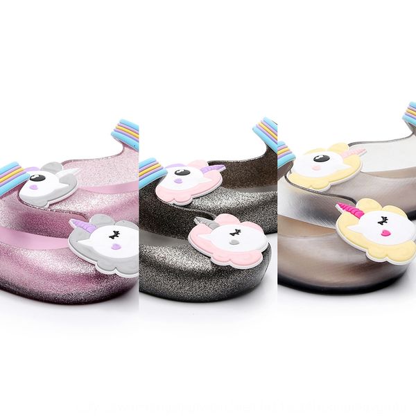 

mini sed unicorn jelly fragrant jelly student's sandals sandals children's shoes children's shoes for boys and girls, Black;red