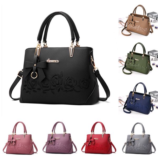 

top brand женские сумки bolso мода женщины bowknot шаблон роза crossbody бич на ремне сумки сумки luxury sac a главный # 20