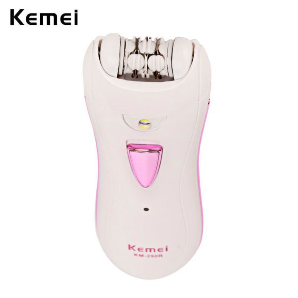 

kemei 290r портативный 110-240 удаление перезаряжаемый lady эпилятор волос инструмент для лица тела подмышками подмышек депиляции депиляция
