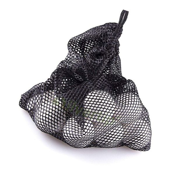 

sports balls storage nylon mesh nets bag pouch golf tennis hold up to 45 balls holder golf closure training aid