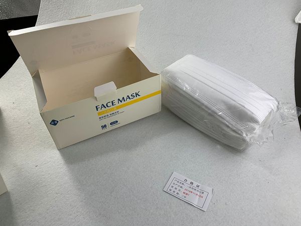 

50/pc ready stock mask protective breathable civilian factory spot disposable dust three-layer non-woven black mask