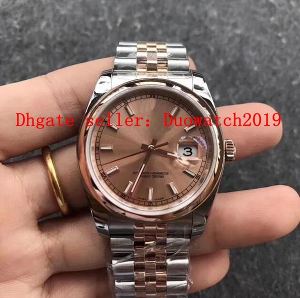 

mens 36mm white mens ar factory 904l steel gold automatic cal.3135 men 116233 datejust perpetual jubilee bracelet eta watches, Slivery;brown