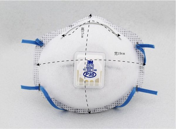 

на складе 3m 8576 пылезащитная маска p95 оригинальный респиратор с частицами p95 рельефный клапан холодного потока диоксид серы фтористый во