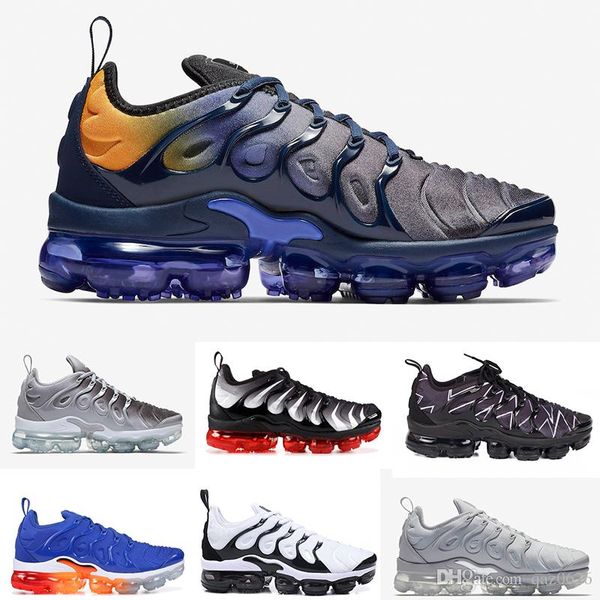 

2019 bumblebee tn plus мужские кроссовки тройной черный белый закат фото синий женская обувь дизайнерская обувь спортивные кроссовки тренеры