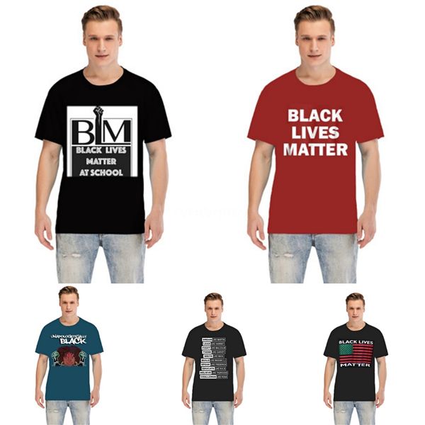 

black lives matternew 2020 designer t shirt black white tee printed hip hop all-match t-shirt men women short-sleeved tee s-xxl #15196, Gray;blue