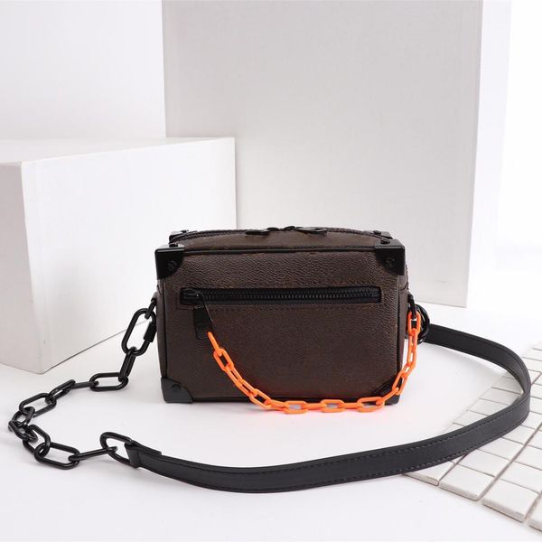 

Men 039 houlder bag luxury bag fa hion alphabet pattern pari mini oft trunk handbag ize 18x13x8cm model m44480