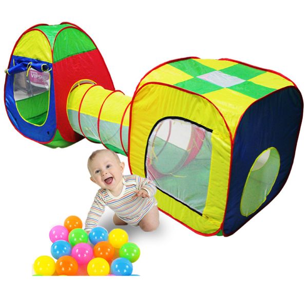 Acheter Portable Enfants Tente Jouet Balle Piscine Garçons Fille Château Château Play House Enfants Petite Maison Pliante Playtent Bébé Tente De Plage