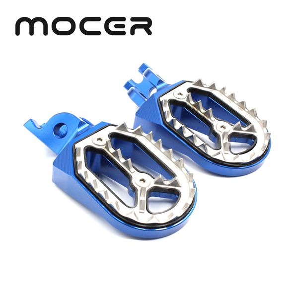 

off-road motorcycle foot rests pegs 3 colors pedals fit for cr125/cr250 pit dirt bike off road motocross cnc-210