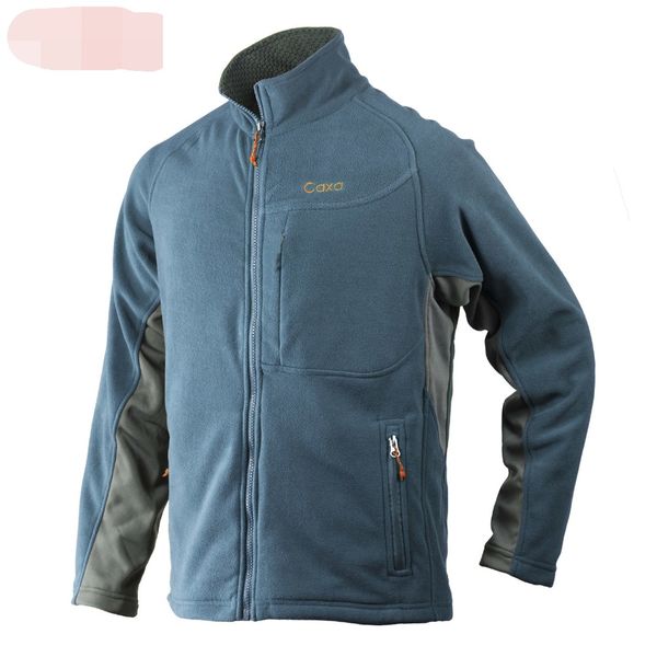 

2018 winter men fishing sweatshirt outdoor hiking running upf40 jackets ls thicken thermal polar fleece man jackets size m-xxl, Blue;black