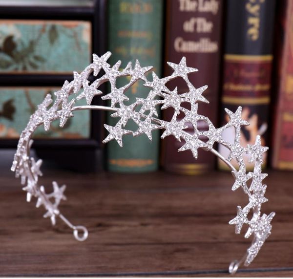 

корона оголовье звезда воды дрель аксессуары свадебные аксессуары свадебные аксессуары, Silver