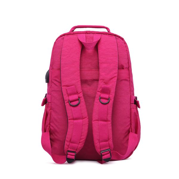 

nylon usb can charging shoulders bag outdoor travel technology student schoolbag